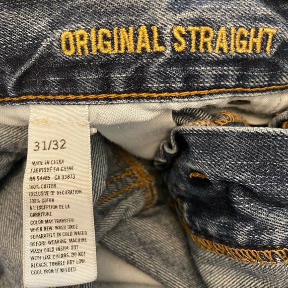 American Eagle Outfitters Original Straight 31/32 31 Waist 32 Length Men’s Jean - Picture 2 of 6